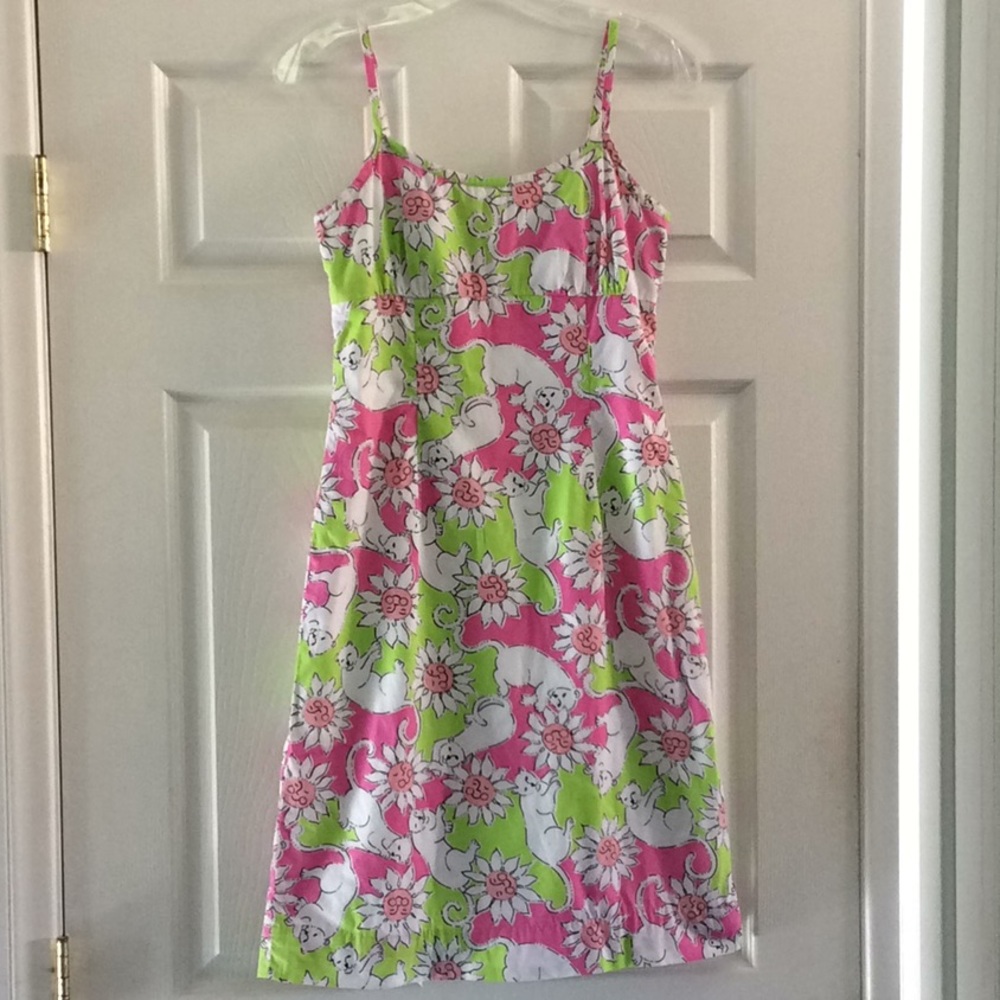 Lilly Pulitzer french fried lion sun flower dress